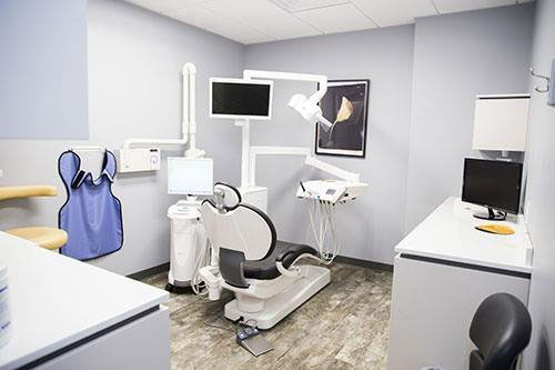 One of the operatories used for family dentistry at Dental Care of Burlington